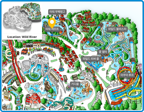 Tower Raft mini map