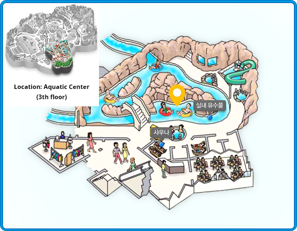Indoor River Way mini map