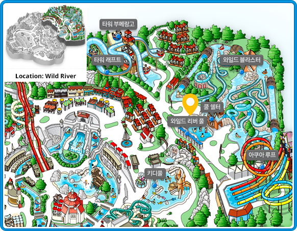 Wild River Pool mini map