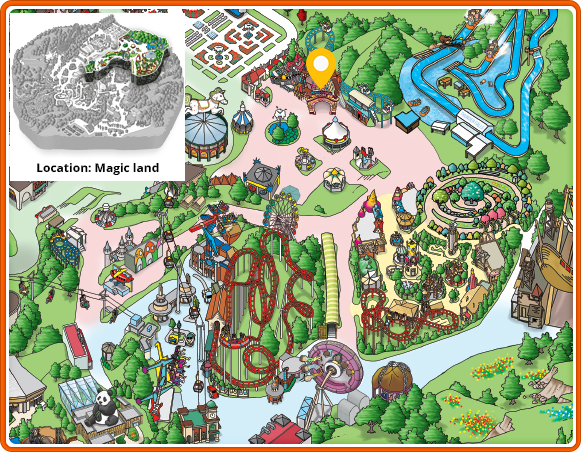 Magic Cookie House mini map