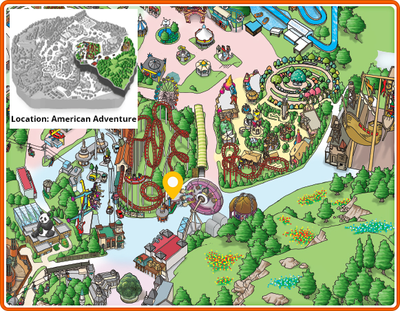 Burger Café America mini map