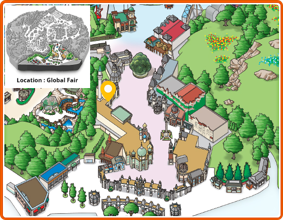 Popcorn Cart mini map